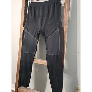 NOOYME Athletic Base Layer Cycle Workout pants JM3 Black/gray Xlarge EUC‎